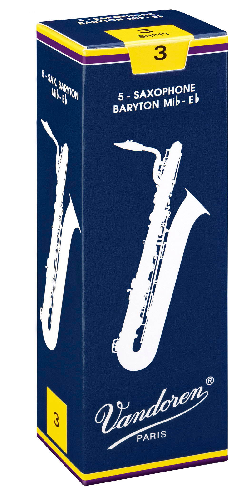 Vandoren 5 Baritone Saxophone # 2.5 Reeds