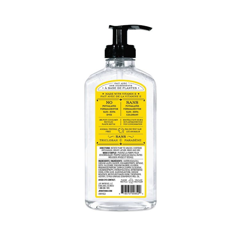 J.R. Watkins Lemon Liquid Hand Soap - 11oz
