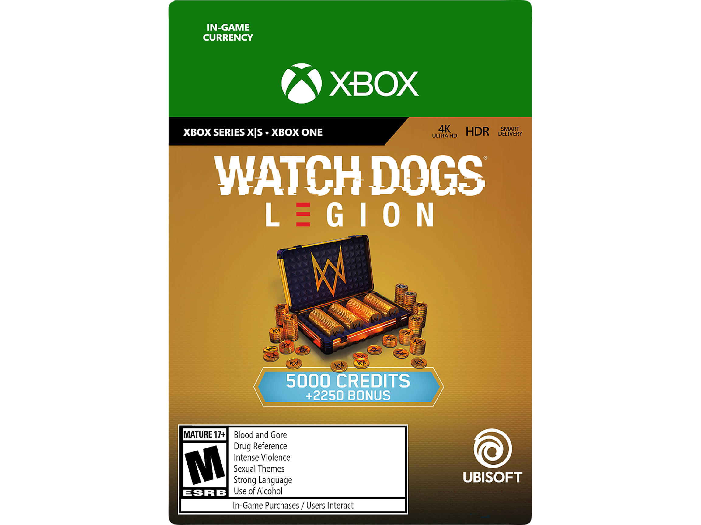 Watch Dogs Legion 4,550 WD Credits Xbox Series X|S / Xbox One [Digital Code]