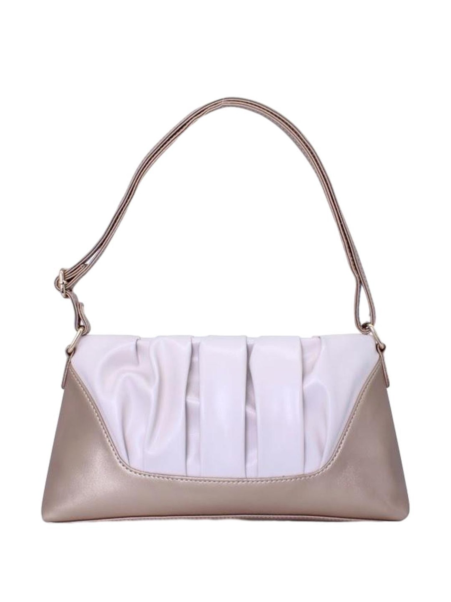 THE HOLISTIK Ishante Beige Textured Medium Sling Handbag