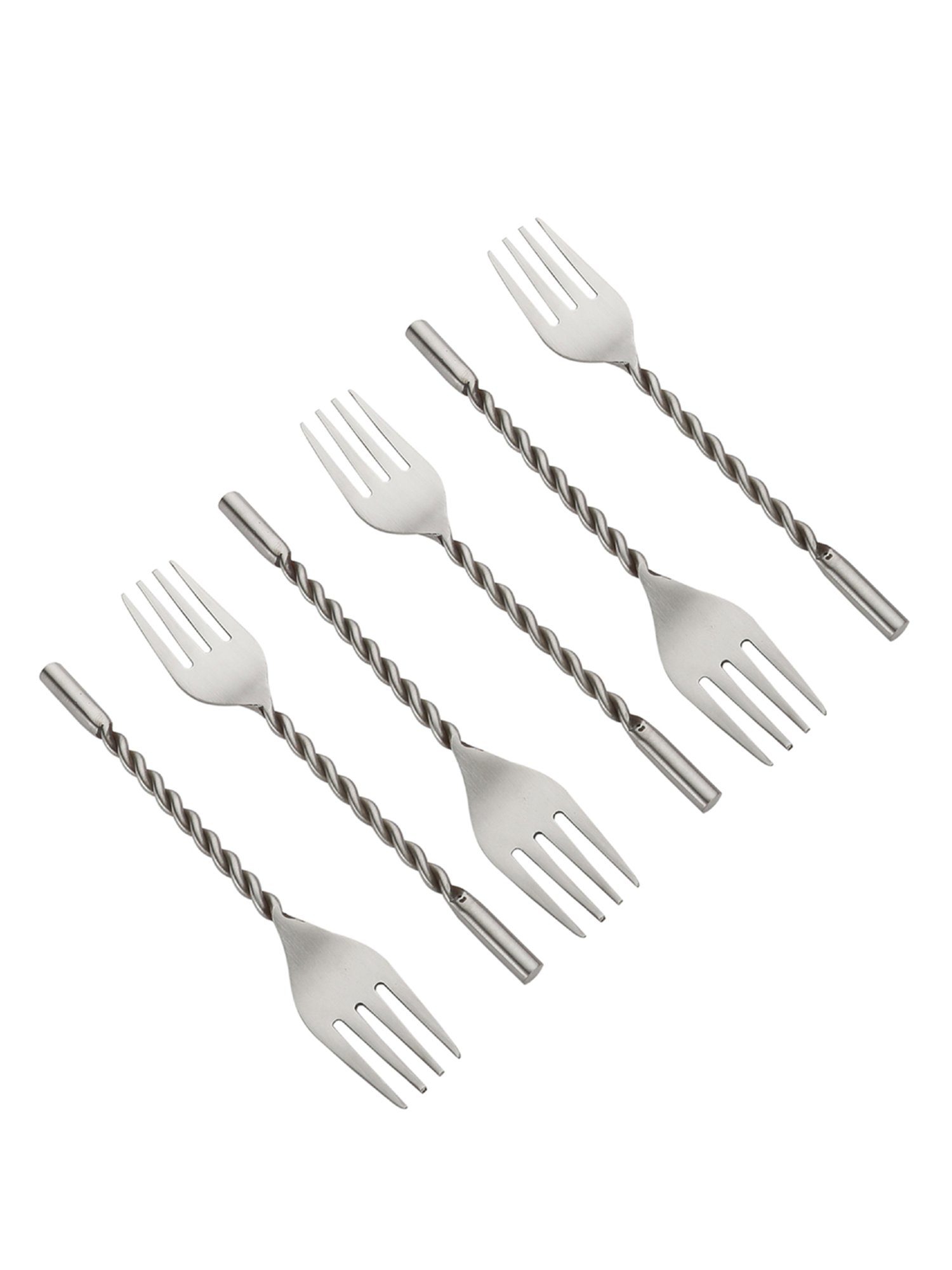 FnS Creta Silver Stainless Steel Dinner Fork - Set of 12