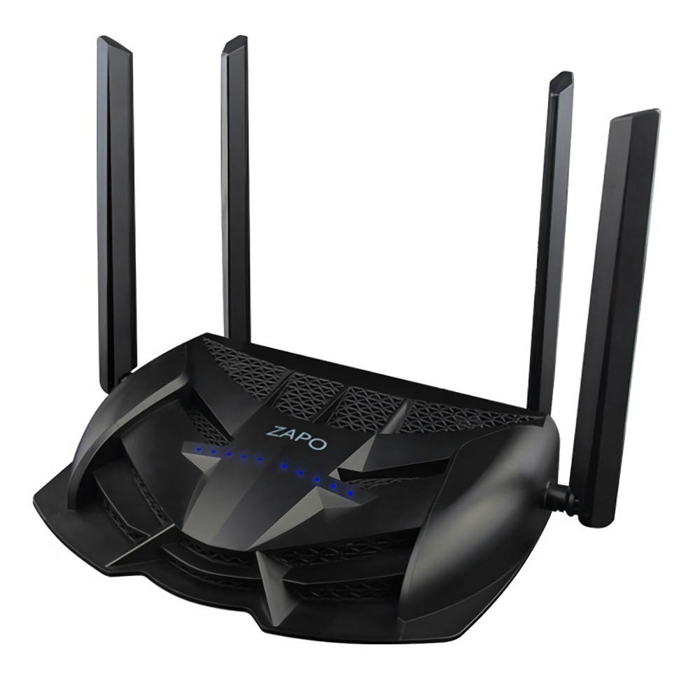 ZAPO Z-2600 Dual Band Wireless Router 2600Mbps 11AC Gaming Wifi Router with USB Port 4*Antenna-US Plug