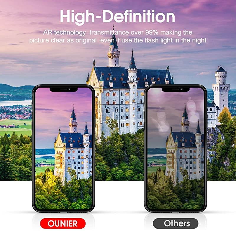 3 Pack]  Camera Lens Protector for iPhone 11 Camera Films Metal Frame 9H Tempered Glass Protection Easy Install High Definition Anti-Scratch Compatible with Apple iPhone 11 Camera Film(6.1'')