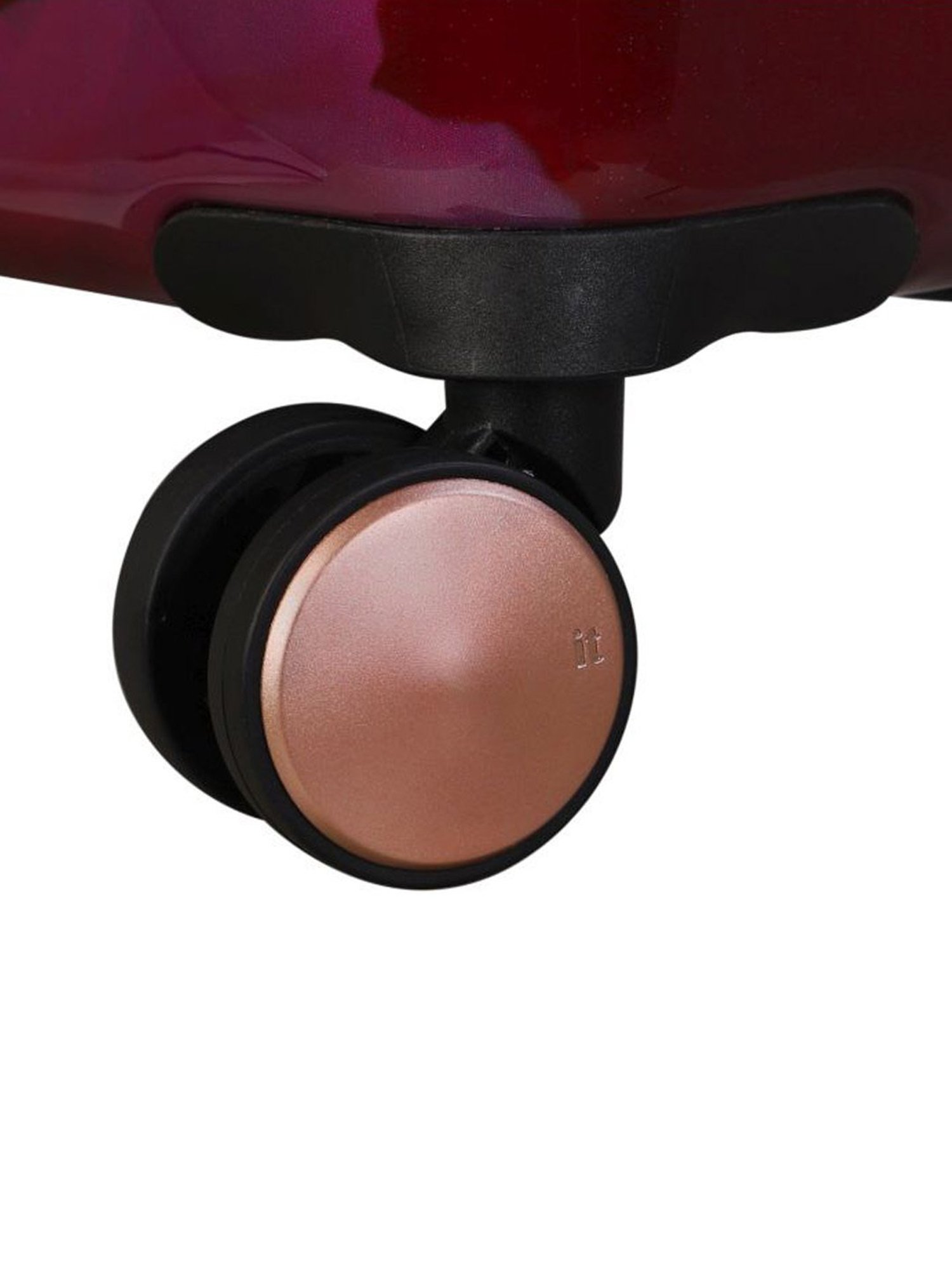 it luggage Sheen Maxy Rose Red Cabin-20 inches Expandable Hardsided Trolley Bag with TSA Lock