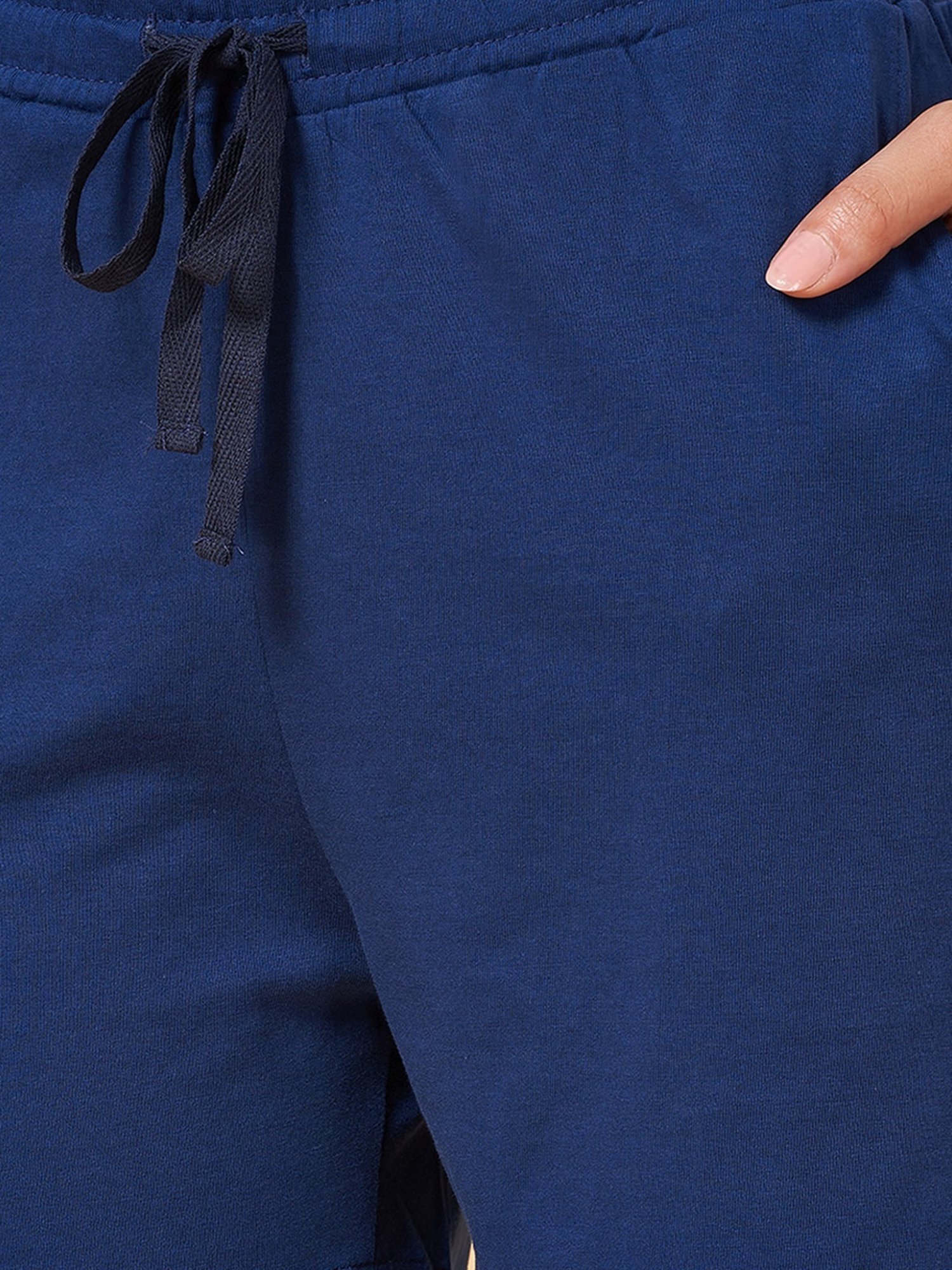 YU by Pantaloons Blue & Pink Cotton Shorts - Pack Of 2