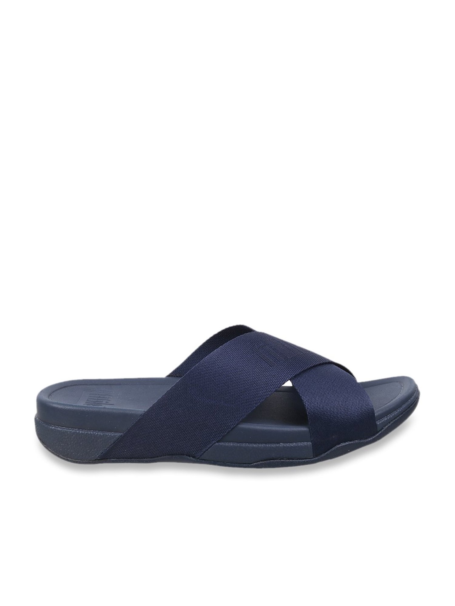 FitFlop Men's Navy Cross Strap Sandals