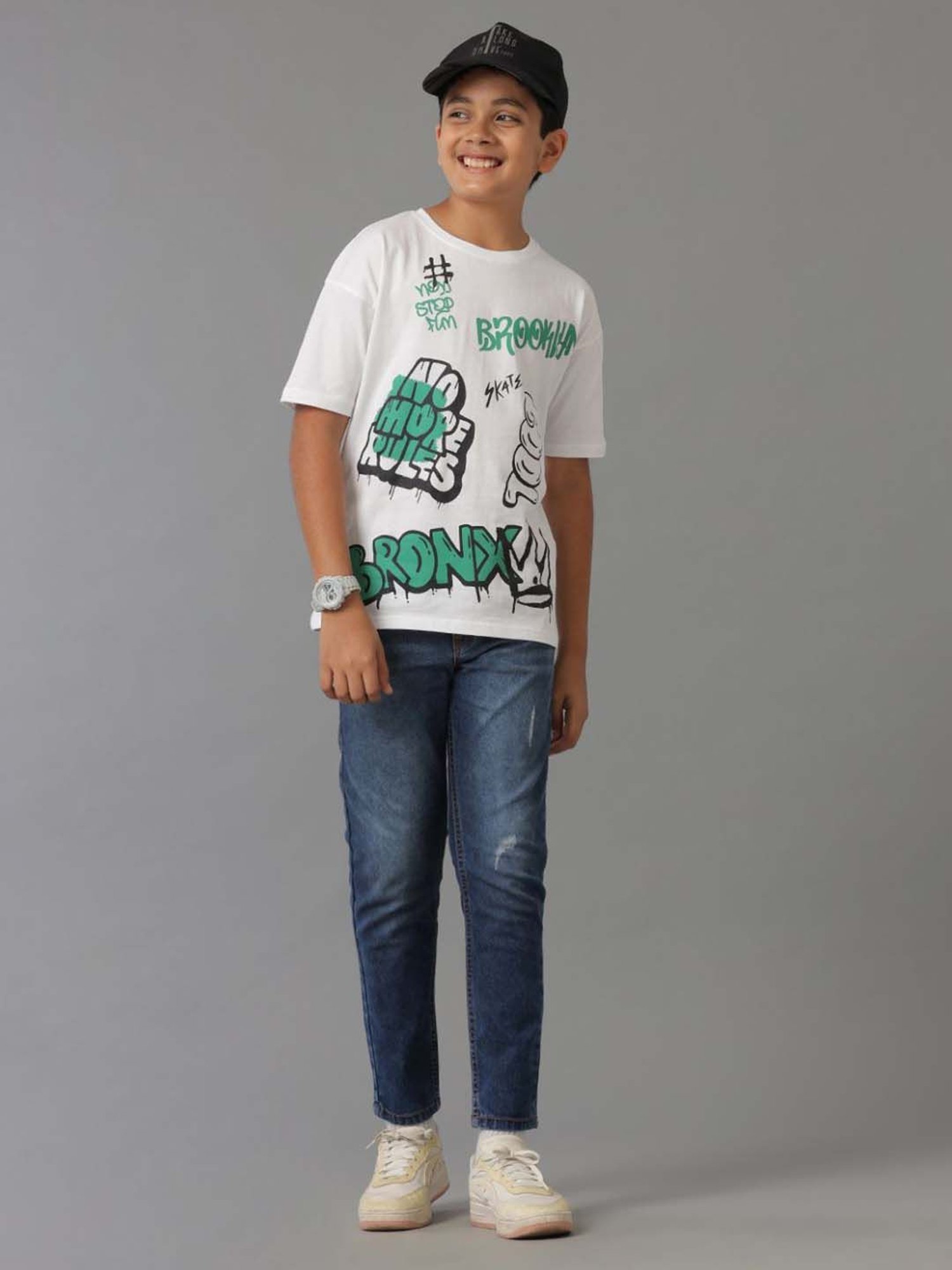 Under Fourteen Only Kids Dark Blue Slim Fit Jeans