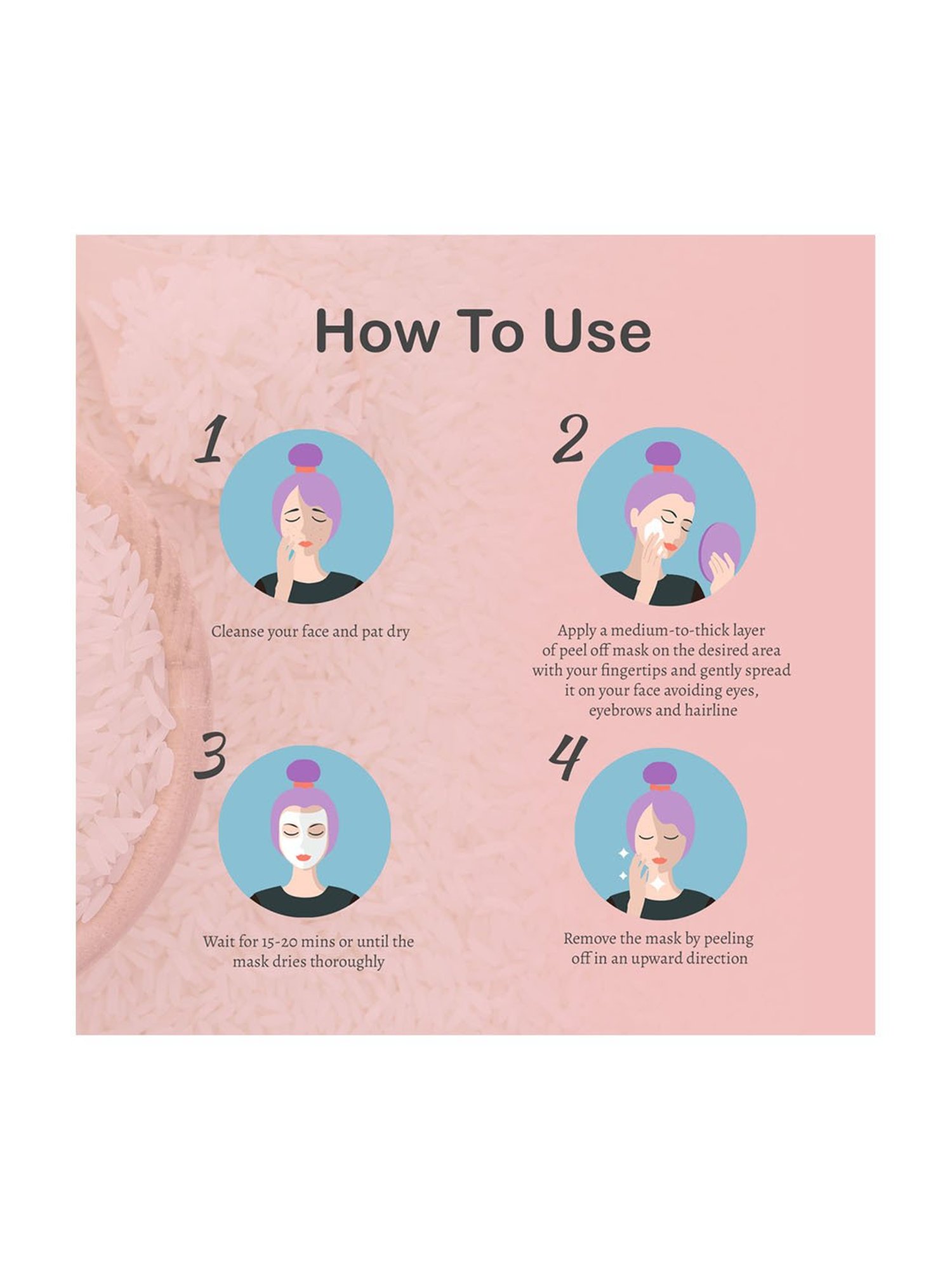 Glamveda Rice and Ceramide Glass Skin Peel Off Mask - 100 gm