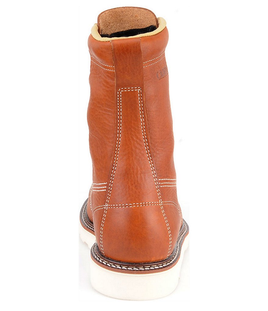 Carolina Men's AMP USA 8#double; Moc Toe Wedge Work Boots