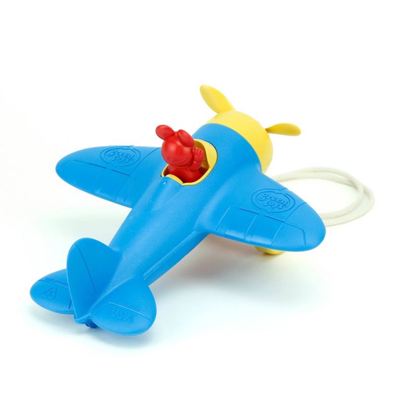 Green Toys Mickey Mouse Airplane Pull Toy