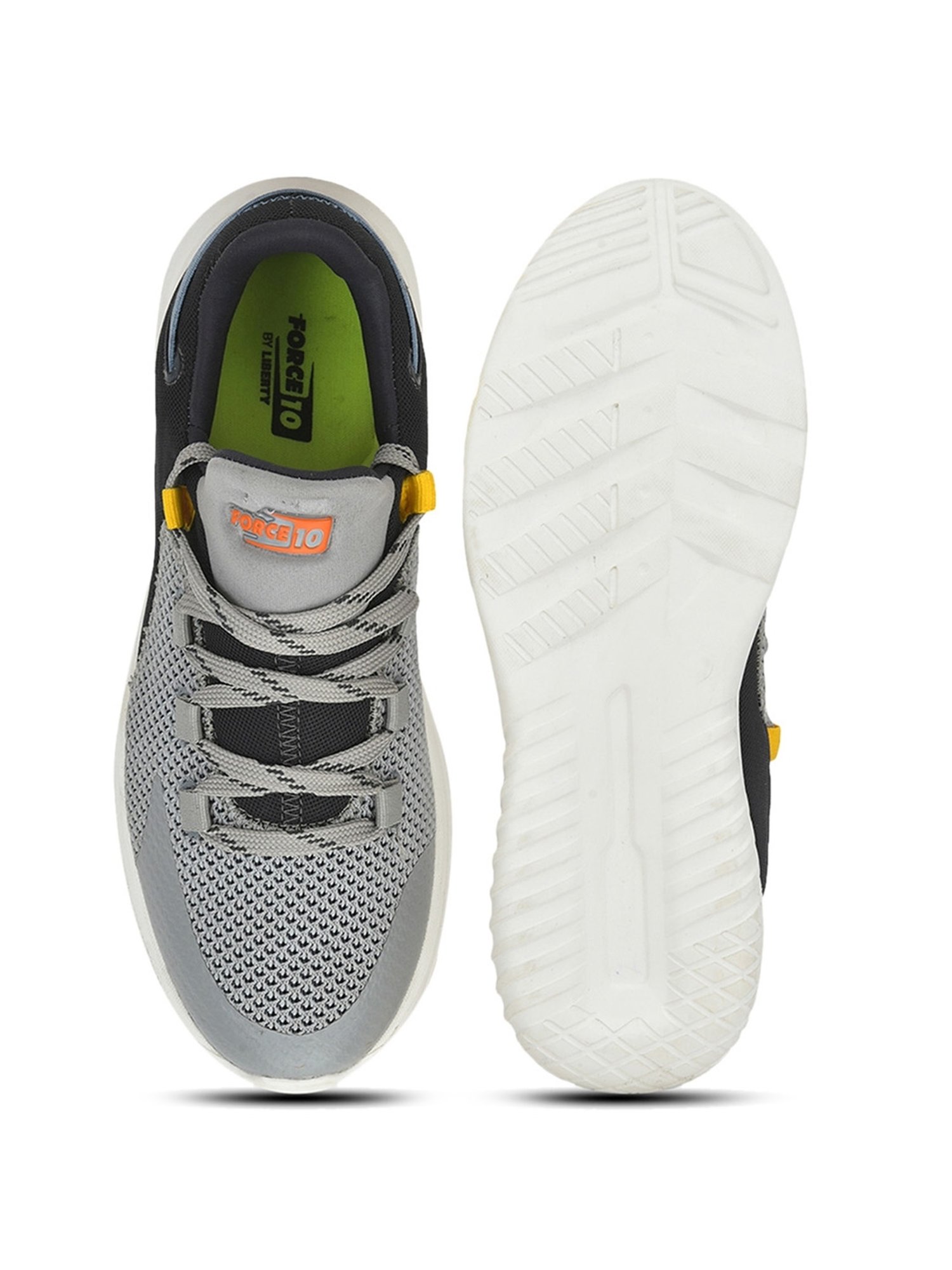 Force 10 by Liberty Men's Grey Running Shoes
