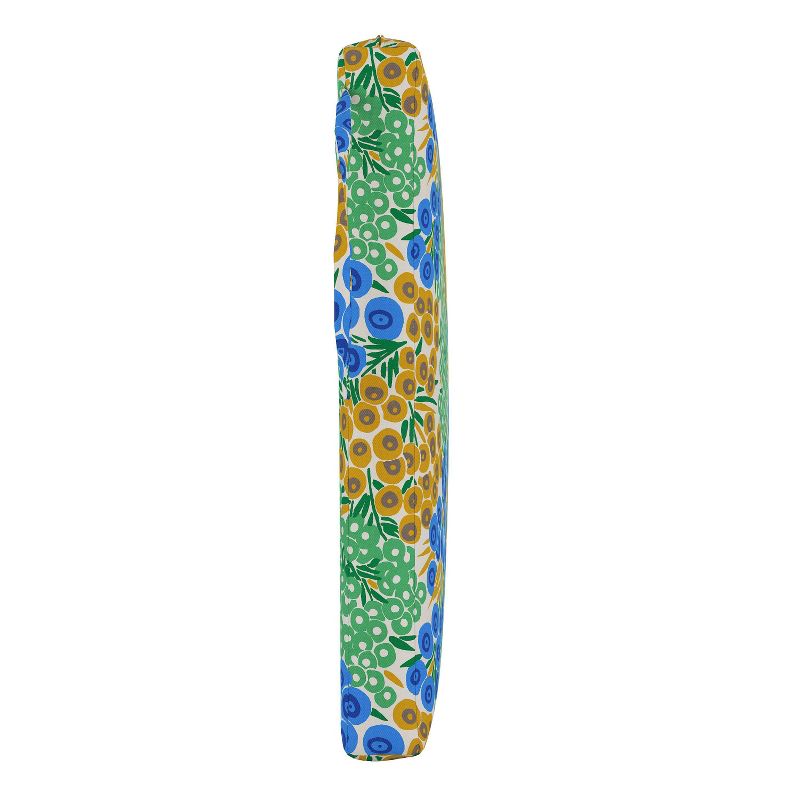 Loiret Outdoor Seat Cushion Blue/Citrine - Skyline Furniture