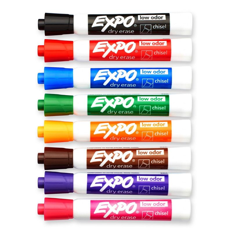 EXPO Dry Erase Marker, Chisel Tip, 8ct - Multicolor
