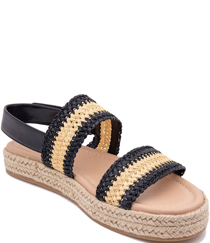 BCBGeneration Fantasa Woven Fabric Platform Espadrilles