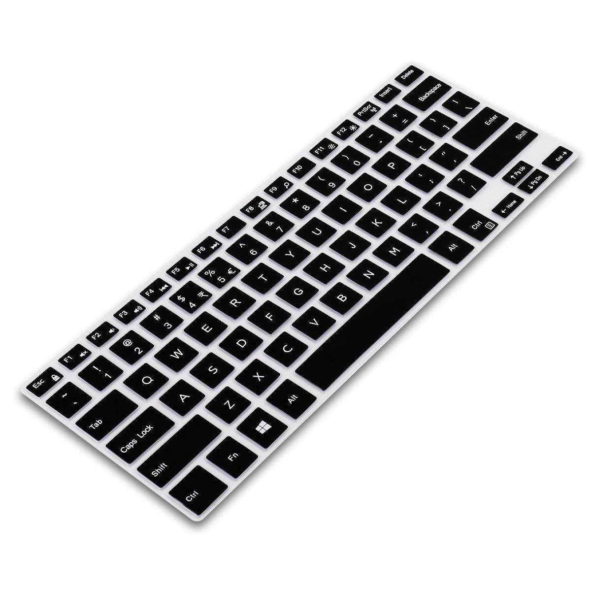 FORITO Keyboard Cover Compatible for 13.3  Dell Inspiron 13 5000 7000 Series Inspiron 15 5000 7000 Series [No Numeric Keypad] -Black