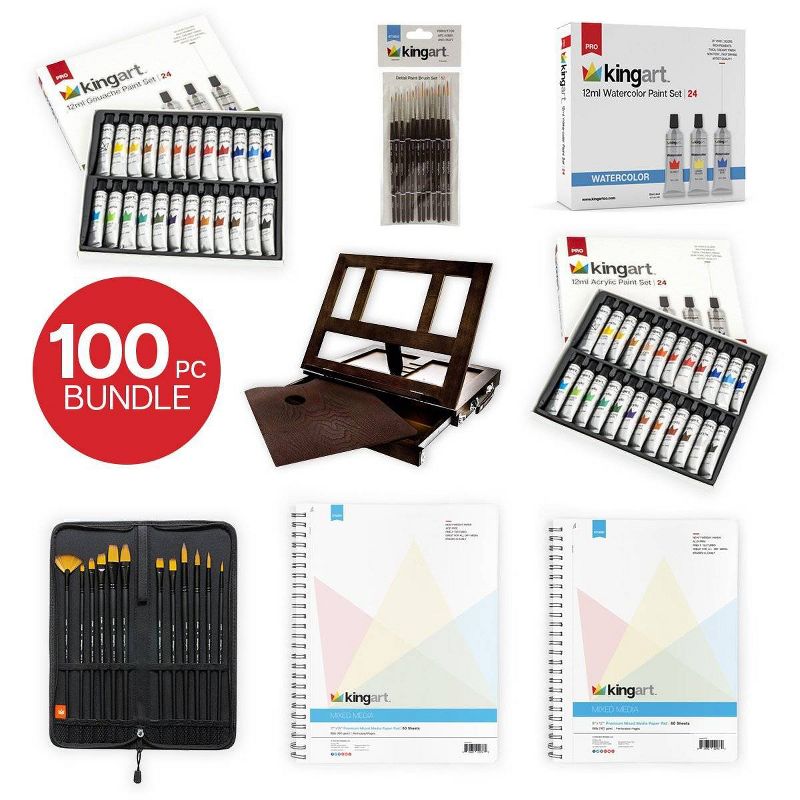 Kingart 100pc Paint Bundle