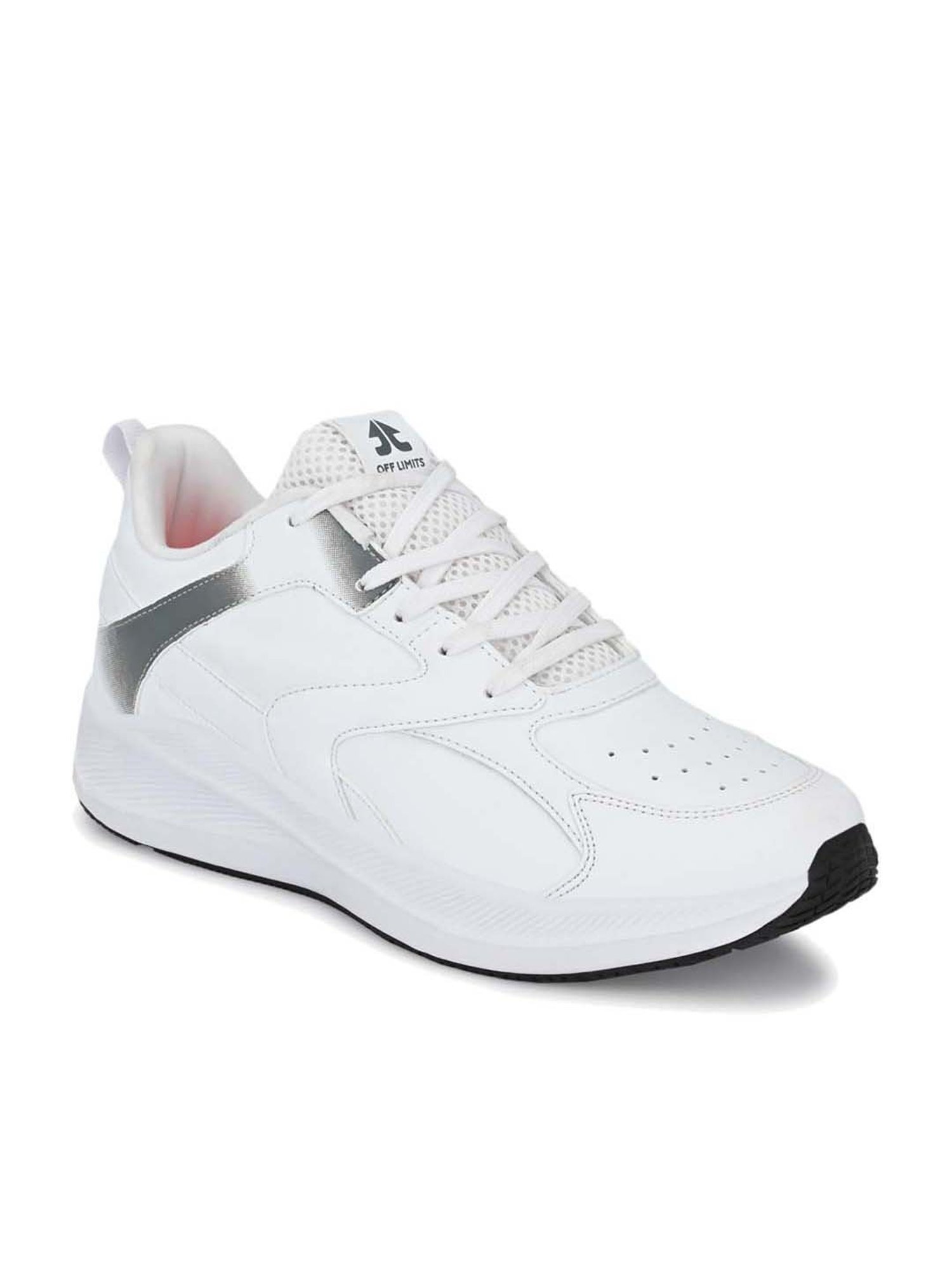 OFF LIMITS Men's ULTRA FIT PU White Running Shoes
