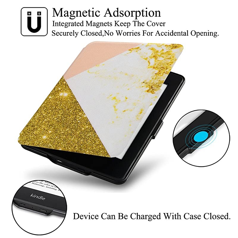Kindle Paperwhite Case,  PU Leather Flip Case Stand Flexible Magnet with [Auto Wake/Sleep] Smart Protective Case for  Kindle Paperwhite (Fits All 2012, 2013, 2015 Versions)(Pattern2)