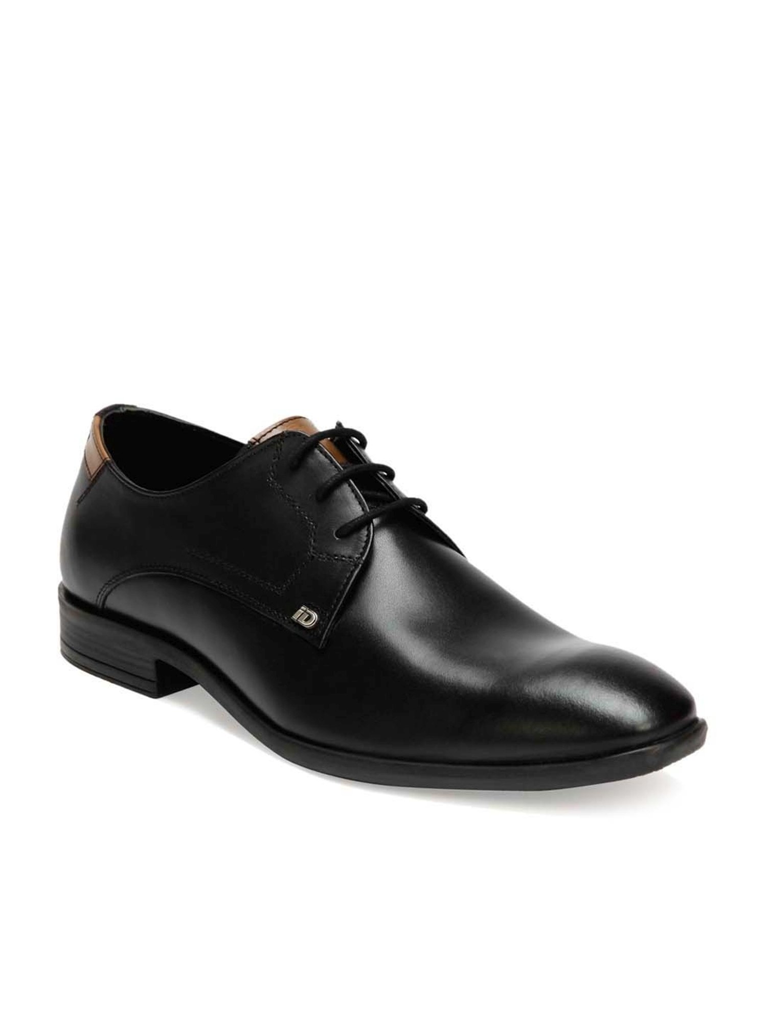 ID Men's Black Derby Shoes