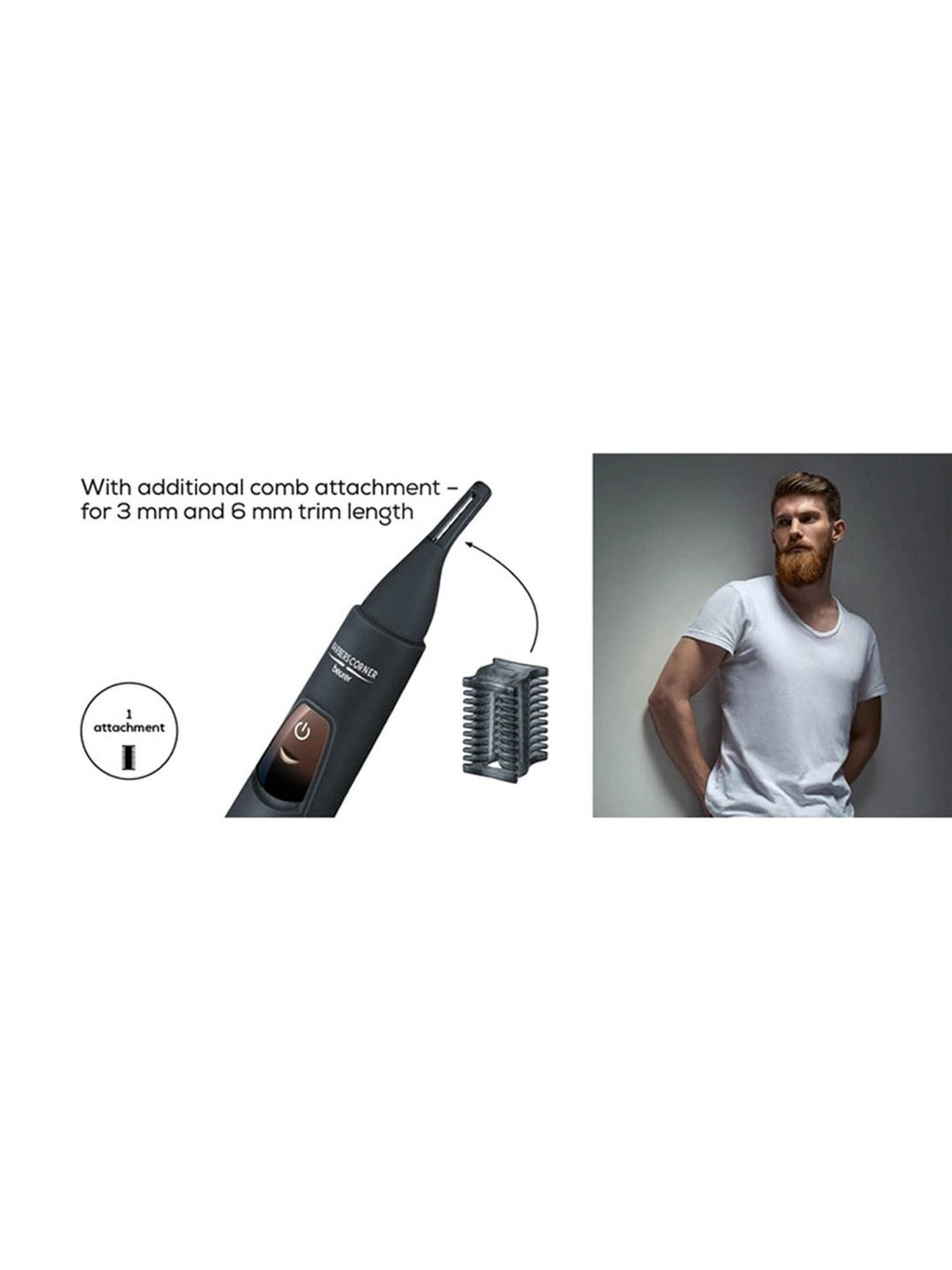 Beurer HR 2000 Precision Trimmer for Men (Black)