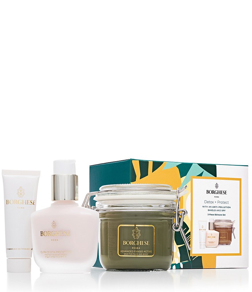 Borghese Detox + Protect with an Anti-Pollution Shield and SPF Set