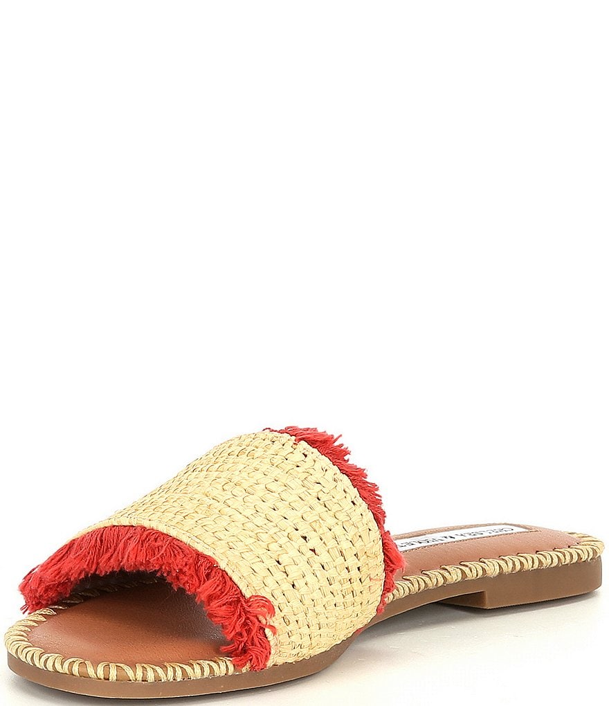 Chelsea & Violet Rafa Fringe Flat Sandals