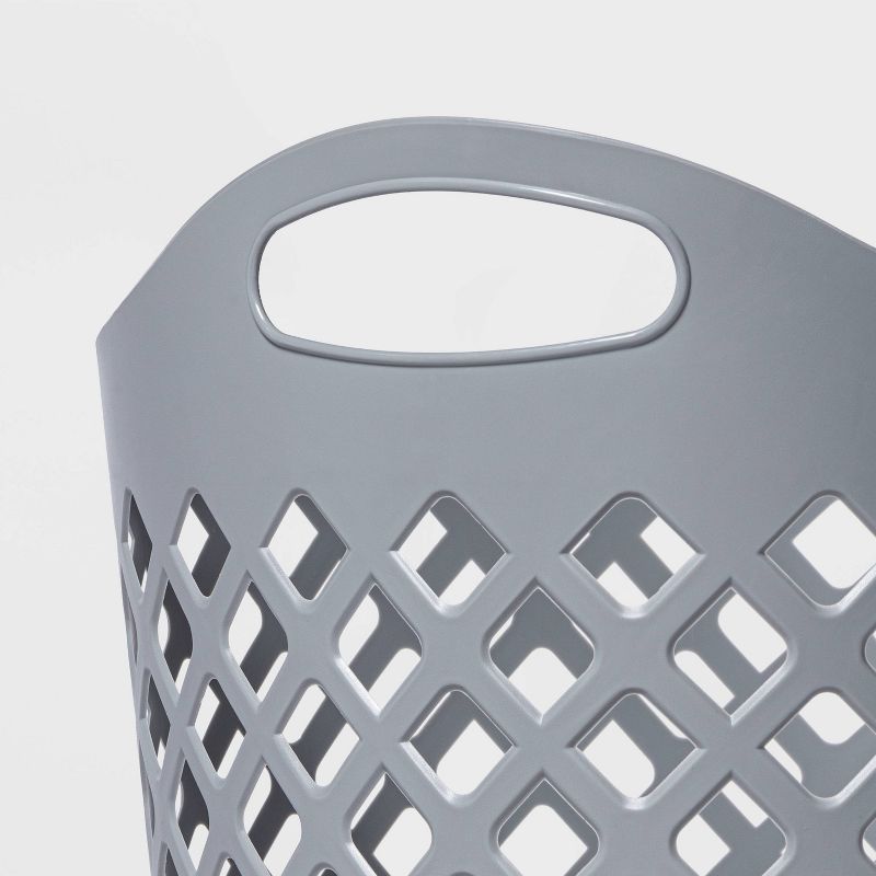 2.2bu Flexible Laundry Hamper Gray - Room Essentials™