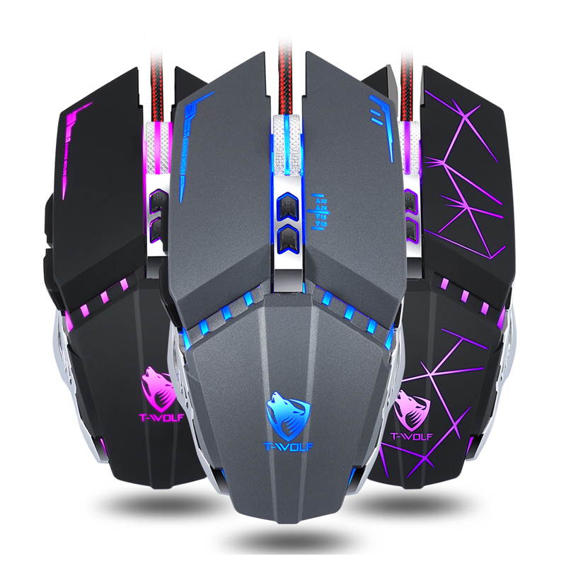 Professional Gaming Mouse 3200DPI LED Optical USB Wired Computer Mice Gamer Mause Cable Game Ergonomic Mouse for Laptop PC
