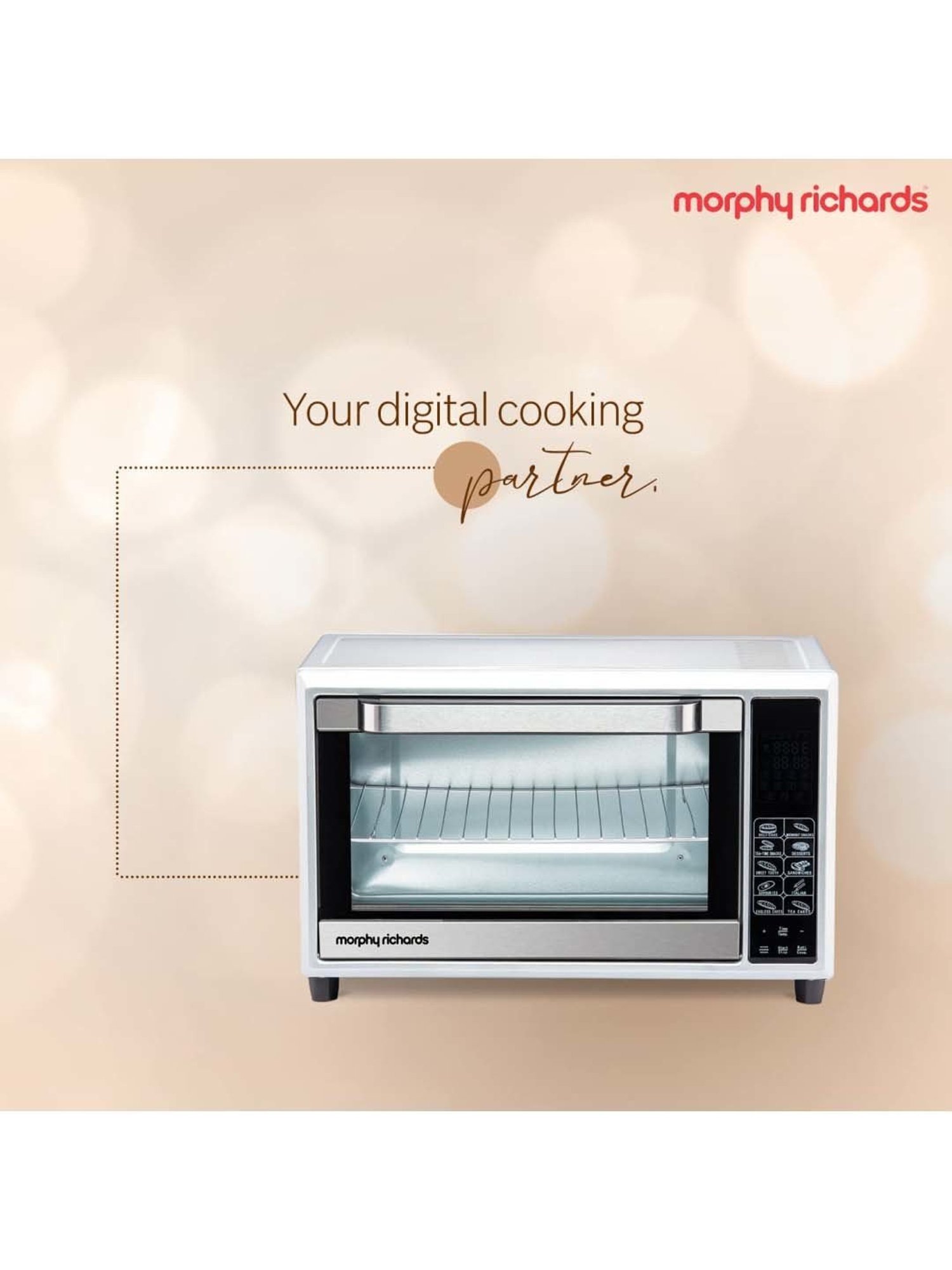 Morphy Richards 35SS DIGICHEF 35 L 1800W Oven Toaster Grill (Silver)