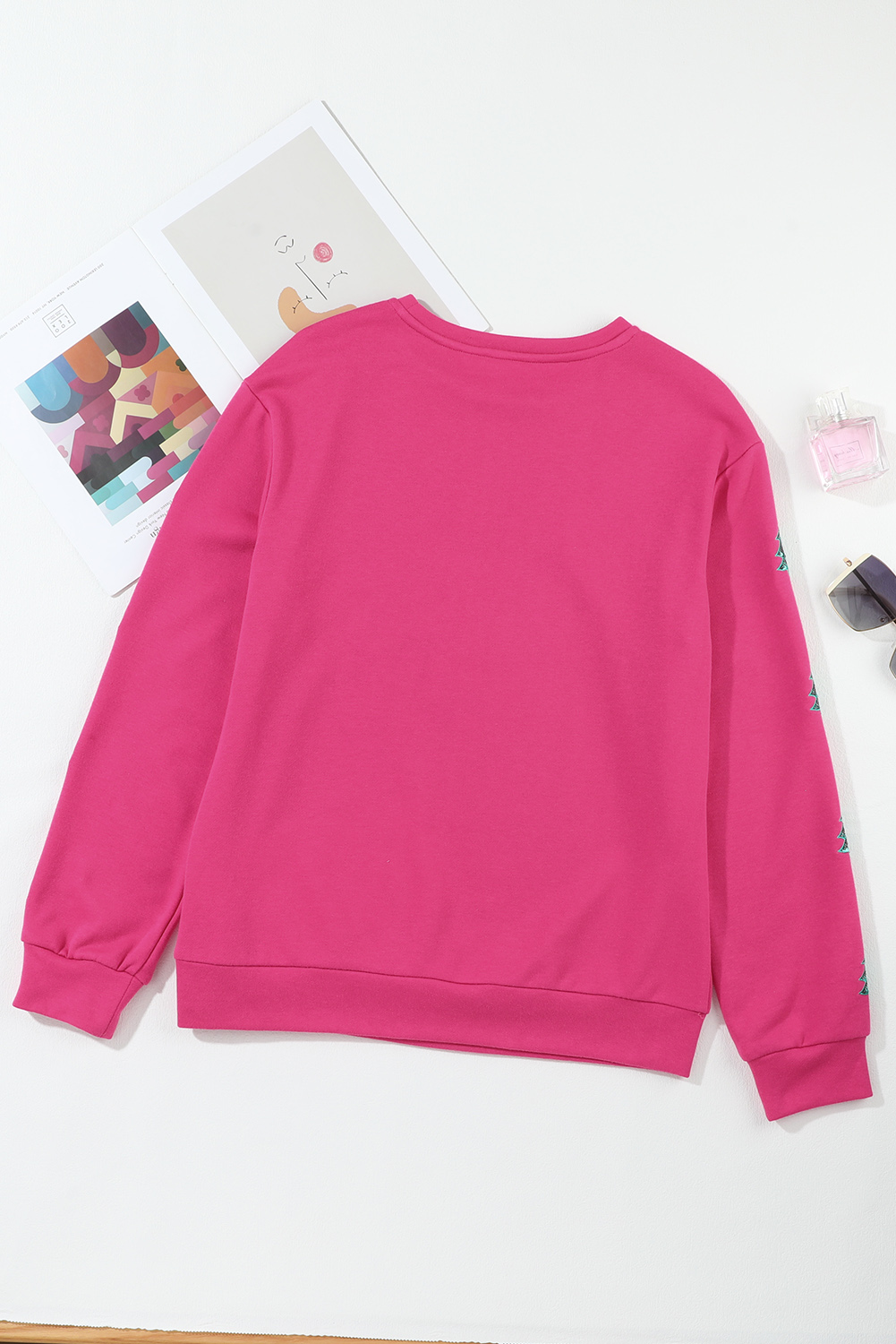 Khaki Plain Drop Shoulder Ribbed Trim Oversized Sweatshirt