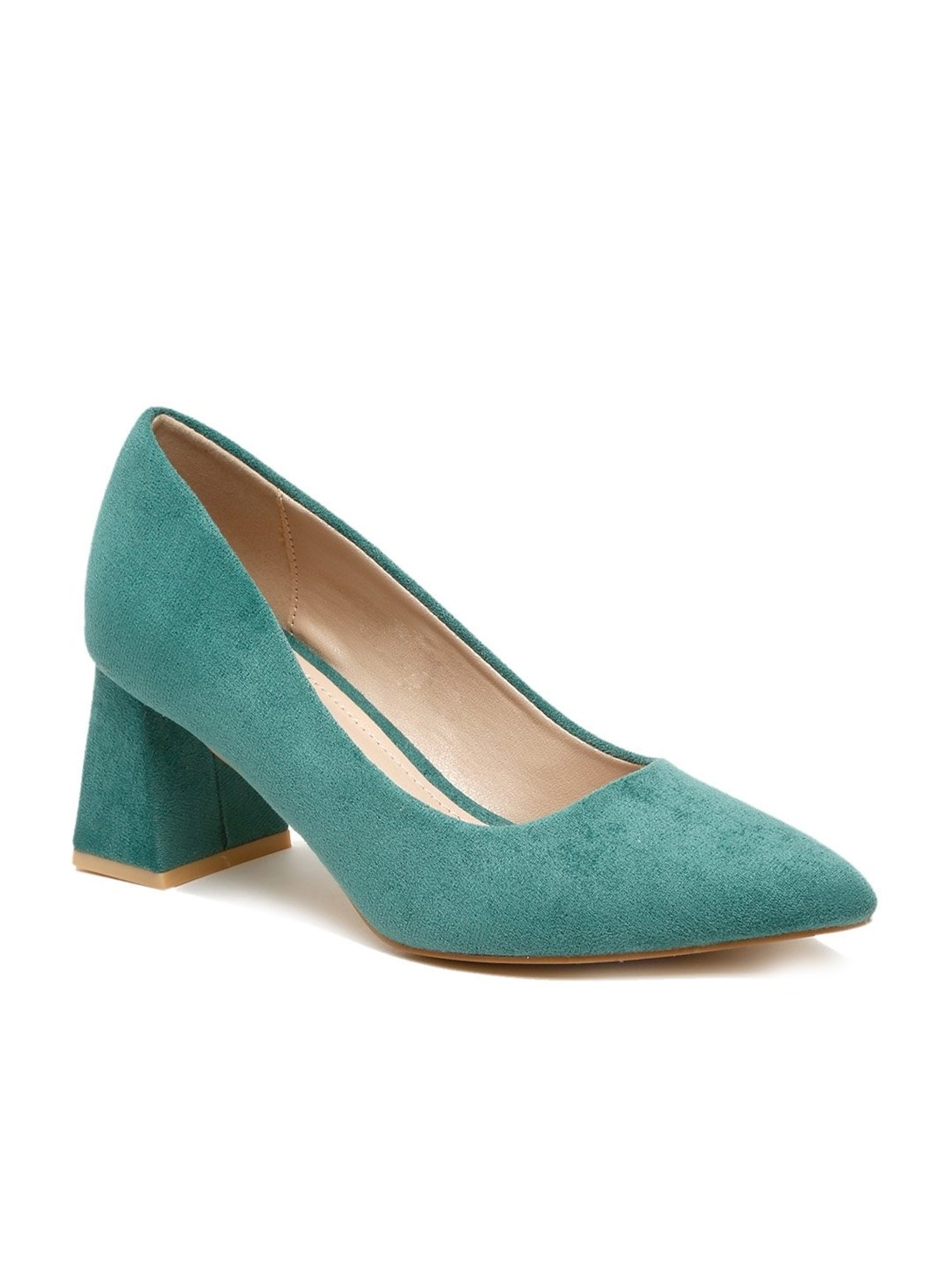 Flat N Heels Women's Green Casual Pumps