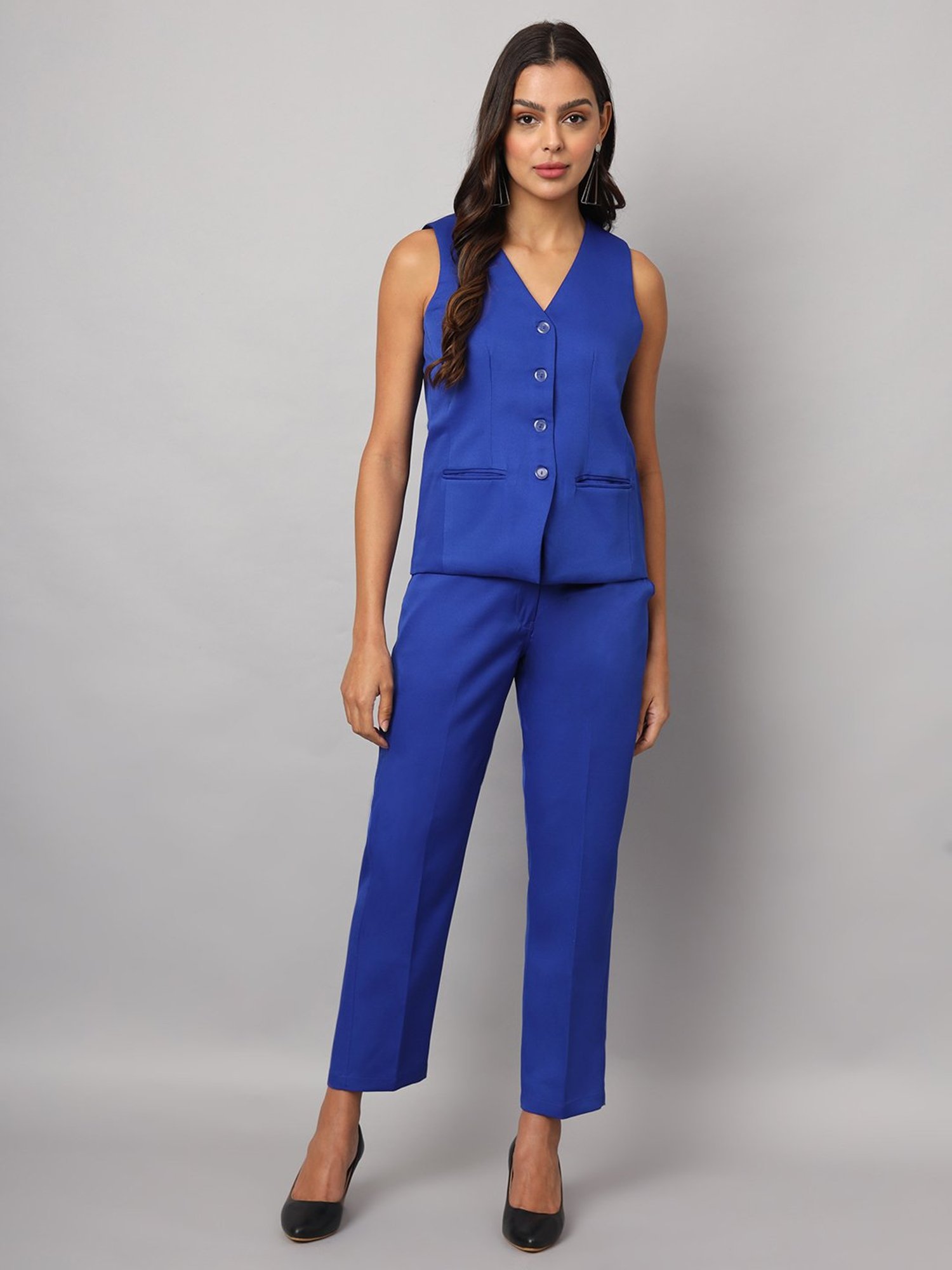 BRINNS Royal Blue Waistcoat With Trousers