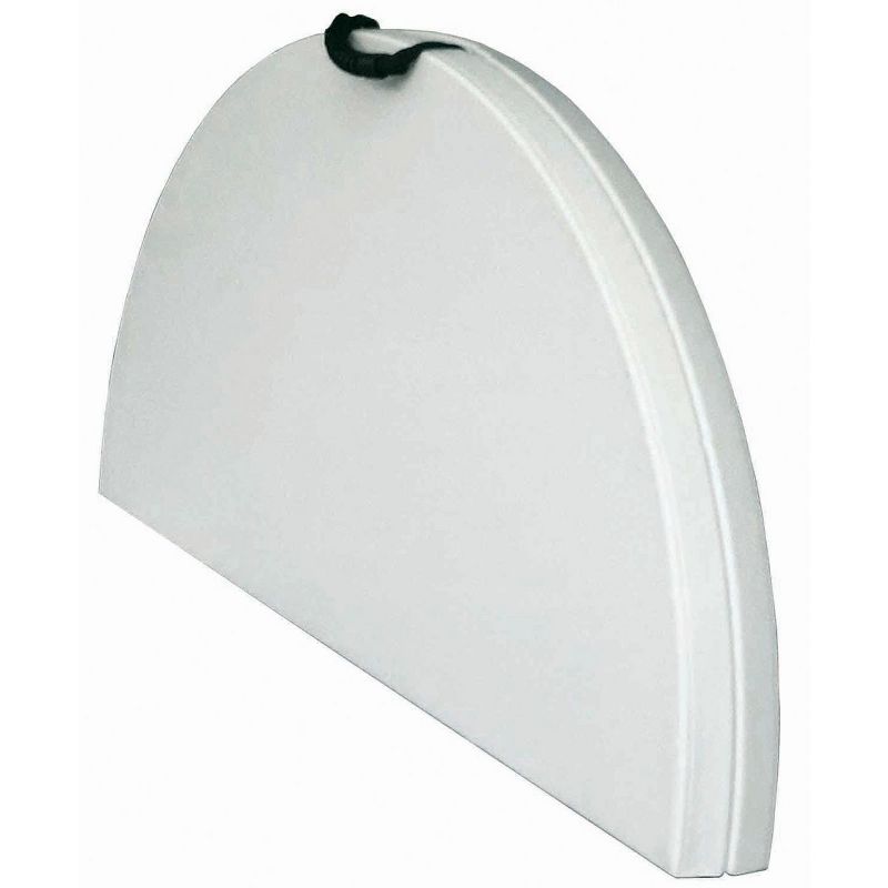 Plastic Development Group TGT8902 Outdoor/Indoor 4 Foot Diameter Fold In Half Plastic Resin Round Folding Banquet, Dining, Card Table, White