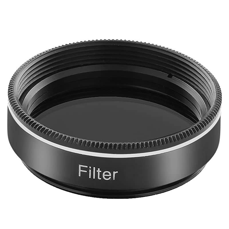 125 inches 13 Percent Transmission Neutral Density Moon Filter Aluminum Frame Plastic Thread Optical Glass Telescope Eyepiece Filter Helping Reduce Overall Brightness and Irradiation Black