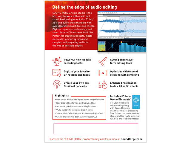 MAGIX Sound Forge Audio Studio 12