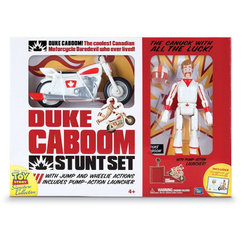 Toy Story Signature Collection Duke Caboom Stunt Set with Jump & Wheelie Action