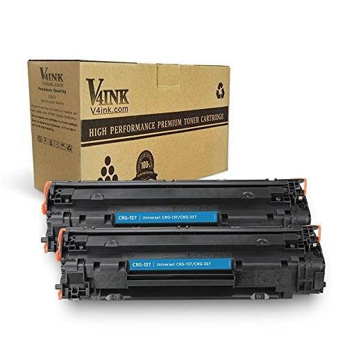v4ink 2 pack compatible toner cartridge for canon 137 crg137, for use in canon imageclass mf216n mf232w mf236n mf247dw mf227dw mf229dw mf244dw mf249dw mf212w mf217w lbp151dw printer series