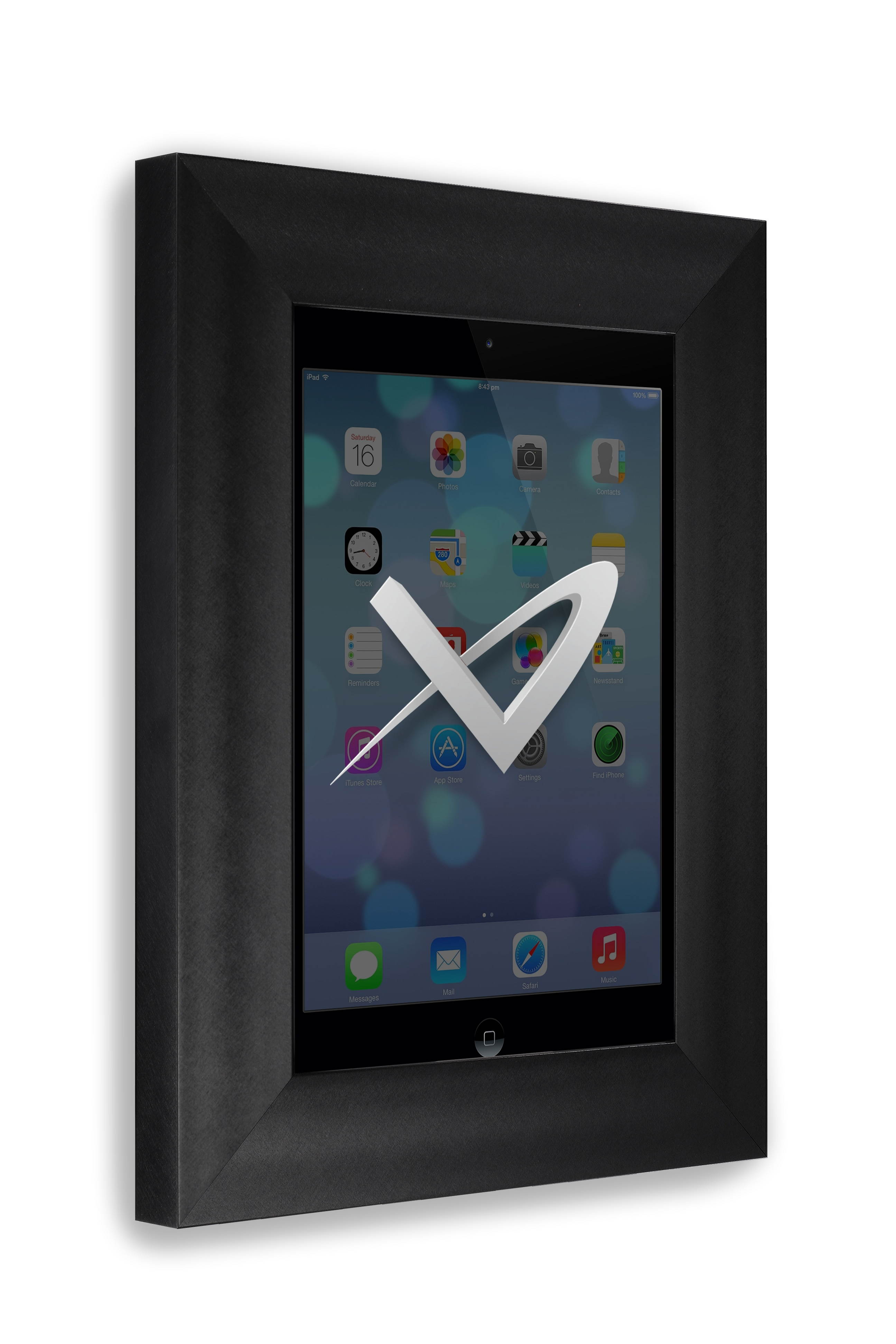 VidaMount iPad Mini On Wall Metal Frame - Florentine Black