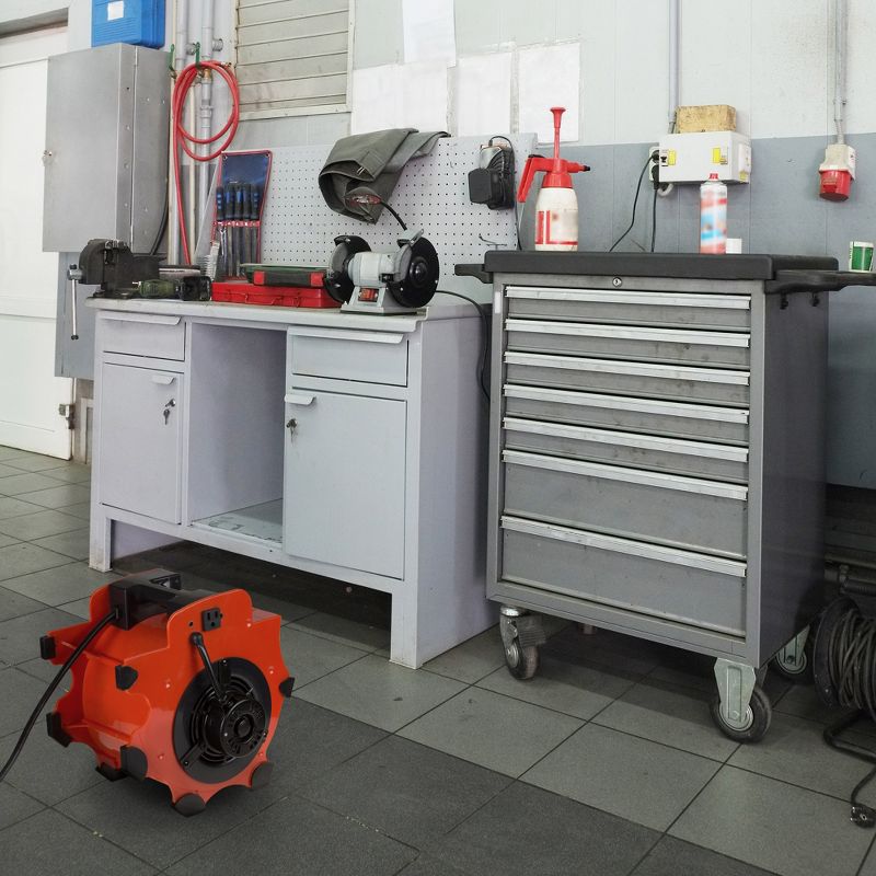 Stalwart Portable Adjustable Blower with 3 Speed Industrial Fan RED