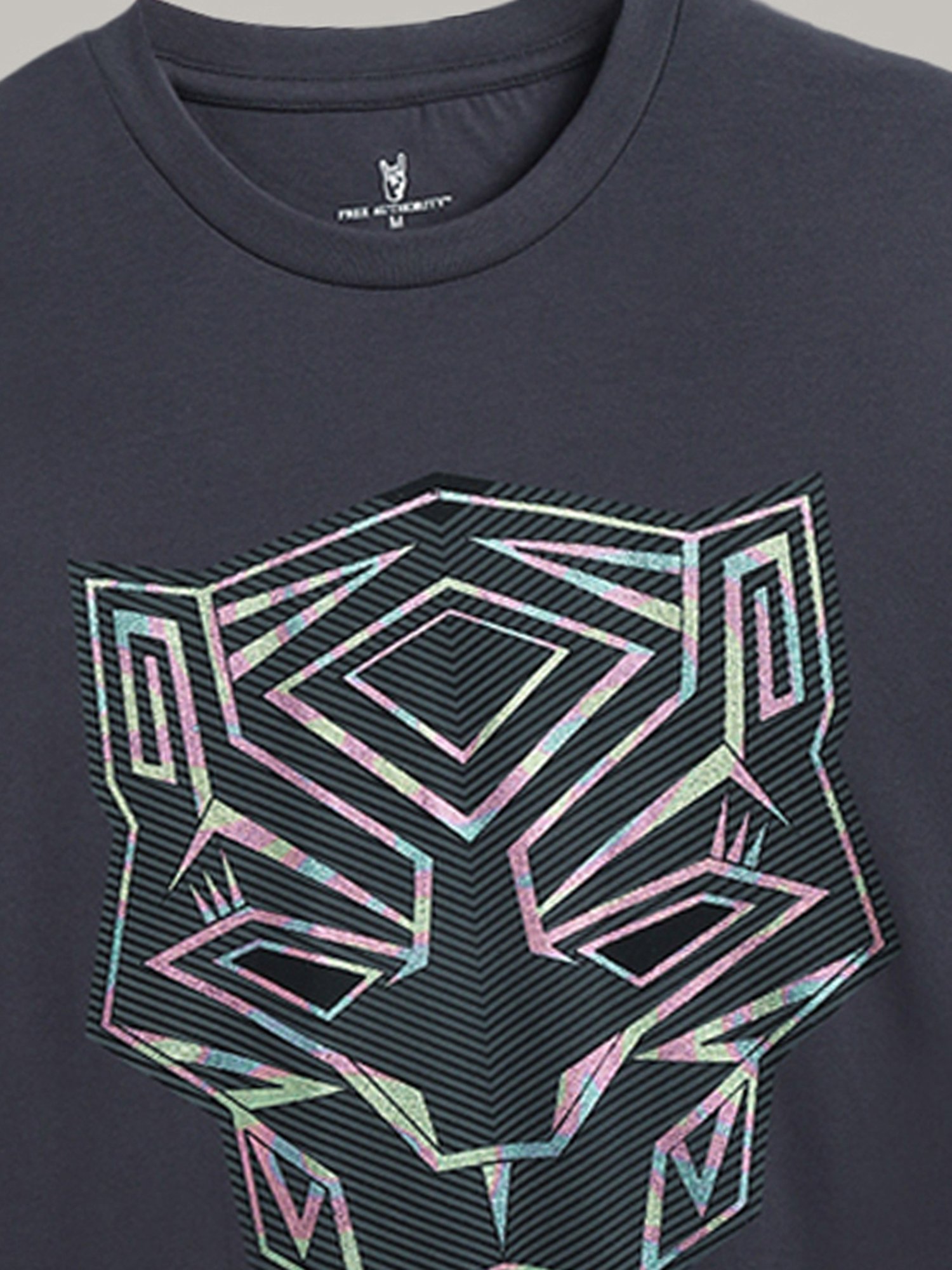 Free Authority Black & Grey Regular Fit Avengers Printed Crew T-Shirt - Pack of 2