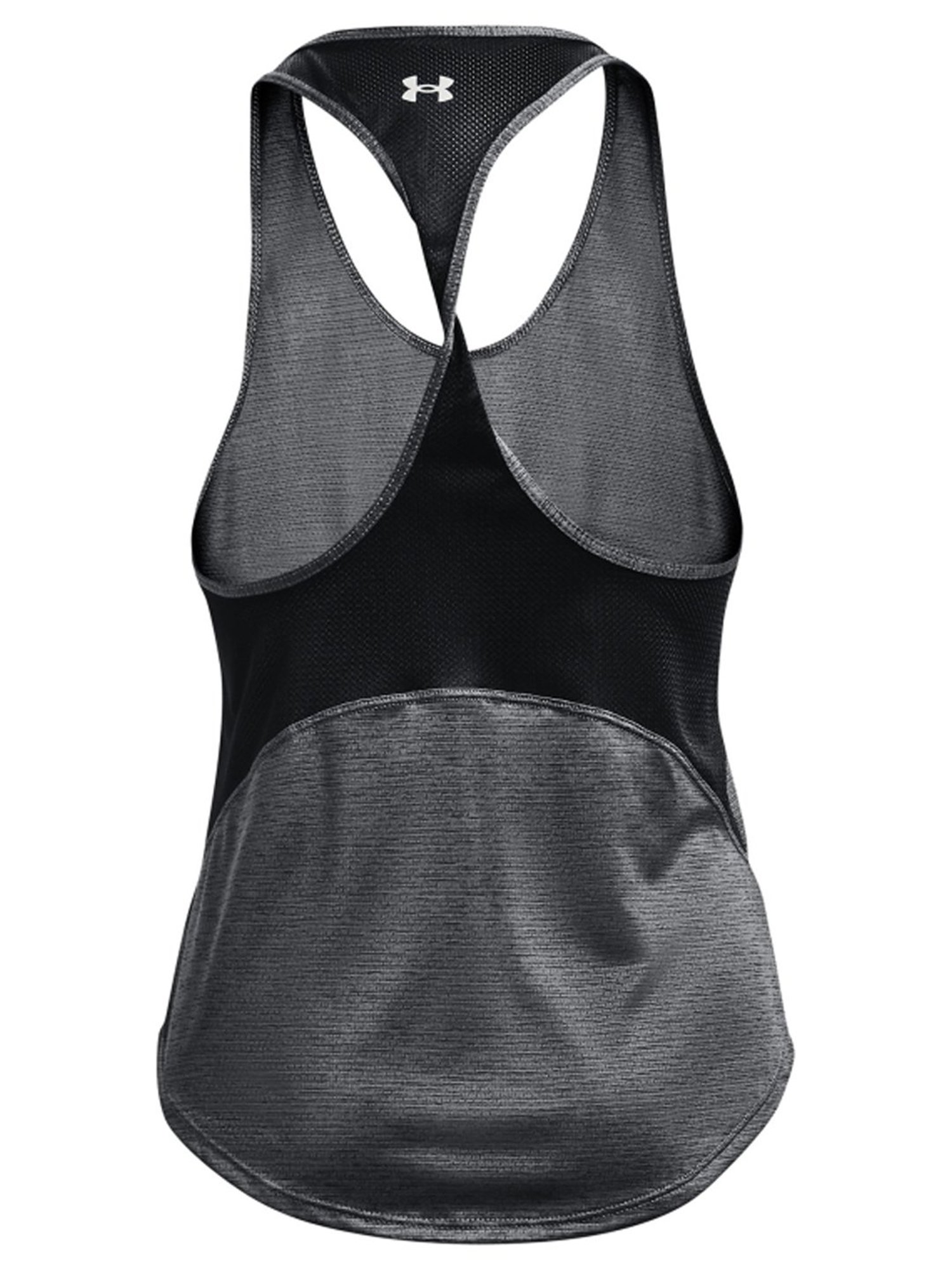 UNDER ARMOUR Grey Textured Pattern Tank Top