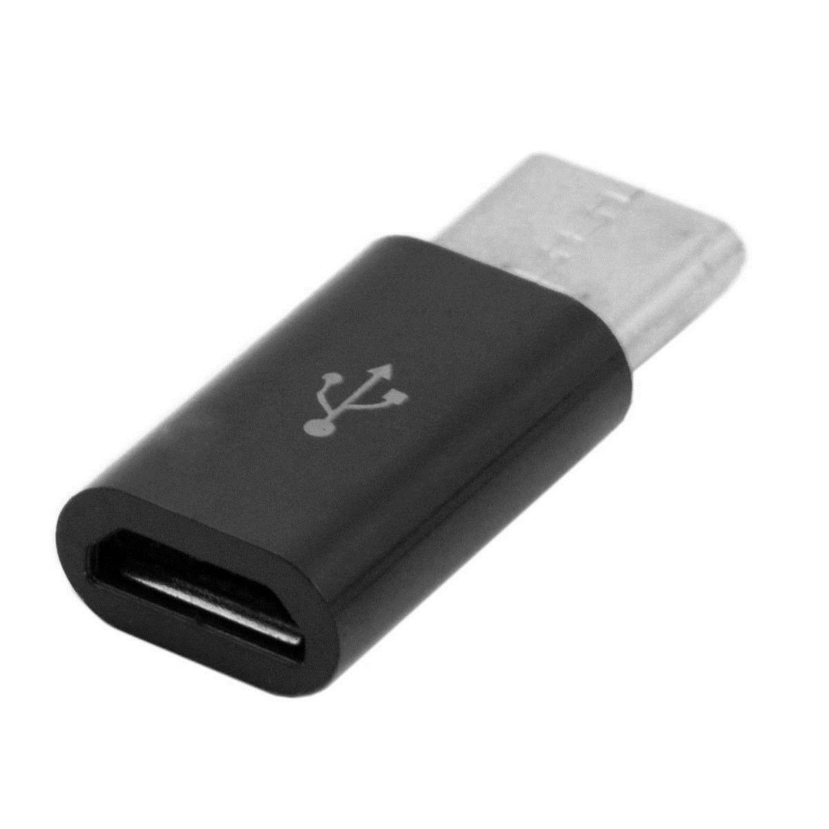 USB-C USB Type-C Male to USB 2.0 Male Data Charger Cable & USB 2.0 Female to Type-C Male OTG & Micro USB Female to Type-C Male Adapter Kit 3 in 1