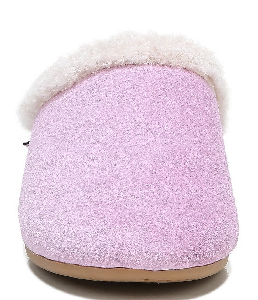 Zodiac Paloma Suede Faux Shearling Lined Slippers