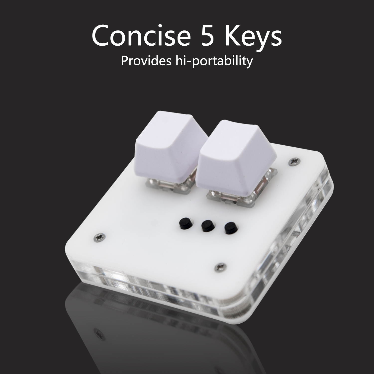 CUUWE SimPad Mini Keyboard Touch Wheel Axle Tester Gaming Keypad Osu support Cheery Mx Red Switch Gaming Mechanical Keyboard game player