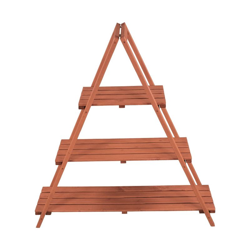 48" H Novelty Wood Planter Stands And Holders - Brown - Leisure Season
