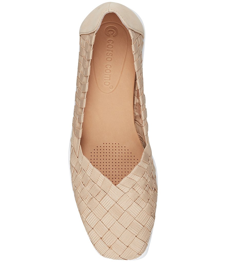 CC Corso Como Illana Woven Elastic Wedge Slip-Ons