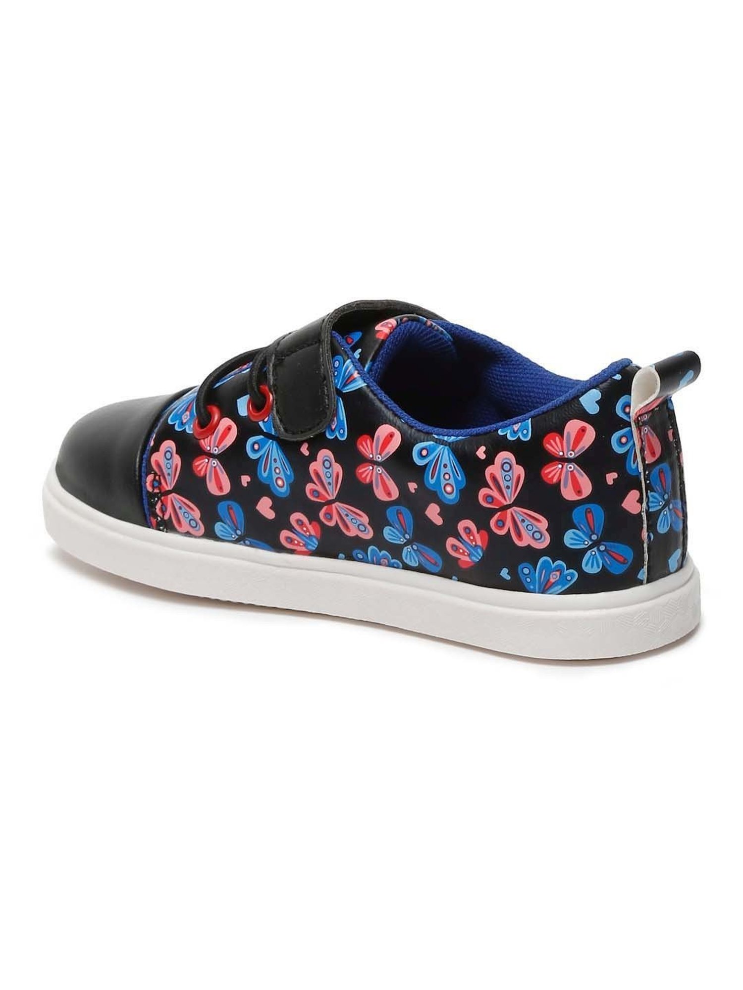 Tiny Bugs Kids Black & Blue Casual Sneakers