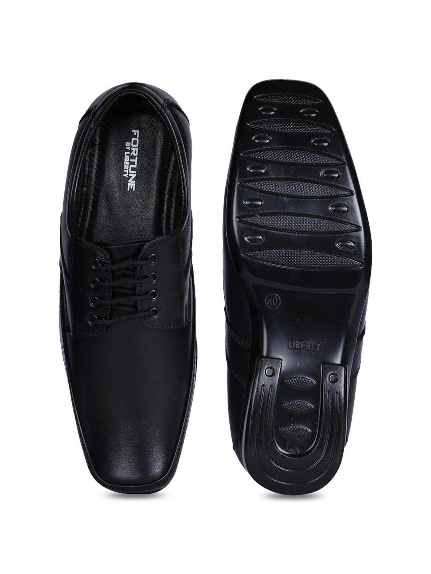 Fortune By Liberty Men's Black Derby Shoes