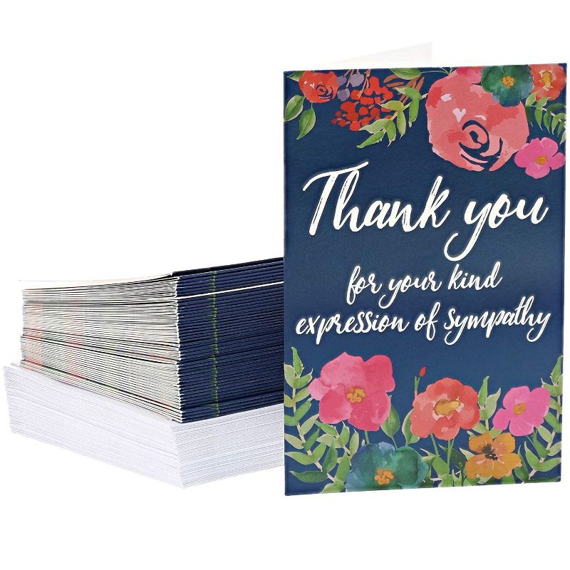 Pipilo Press Sympathy Thank You Cards with Envelopes (48 Pack)