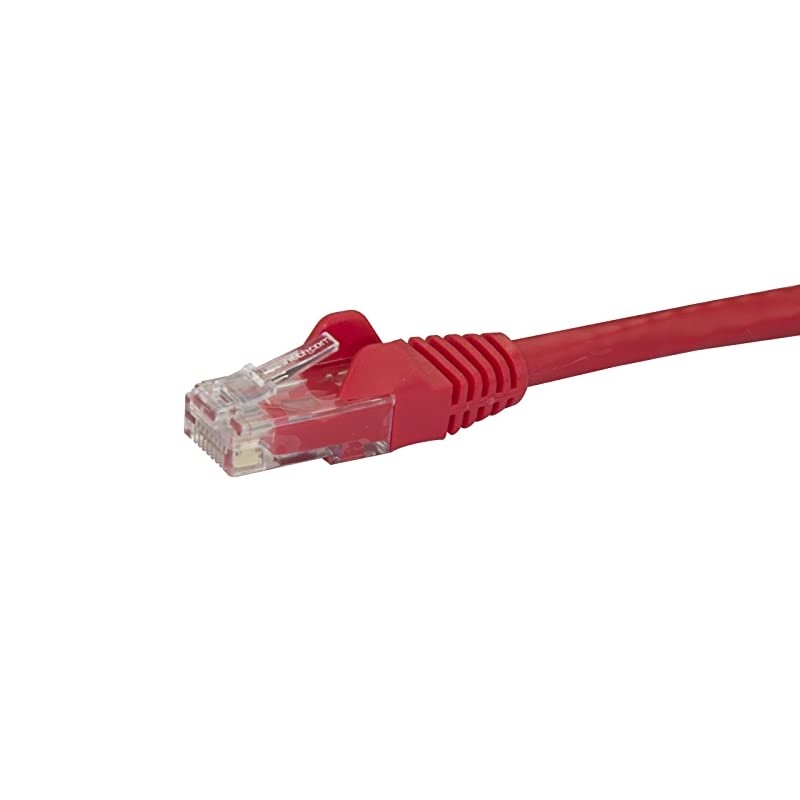 com 14ft CAT6 Ethernet Cable Red CAT 6 Gigabit Ethernet Wire 650MHz 100W PoE++ RJ45 UTP Category 6 NetworkPatch Cord Snagless wStrain Relief Fluke Tested ULTIA Certified N6PATCH14RD